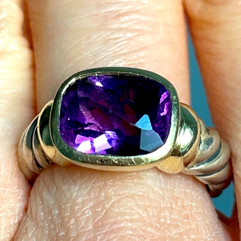 David Yurman Amethyst Noblesse ring